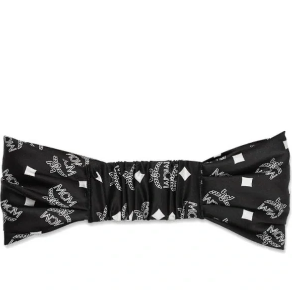 SOLD⛔️Authentic MCM SILK VISETOS diamonds Monogram print headband - Picture 7 of 12
